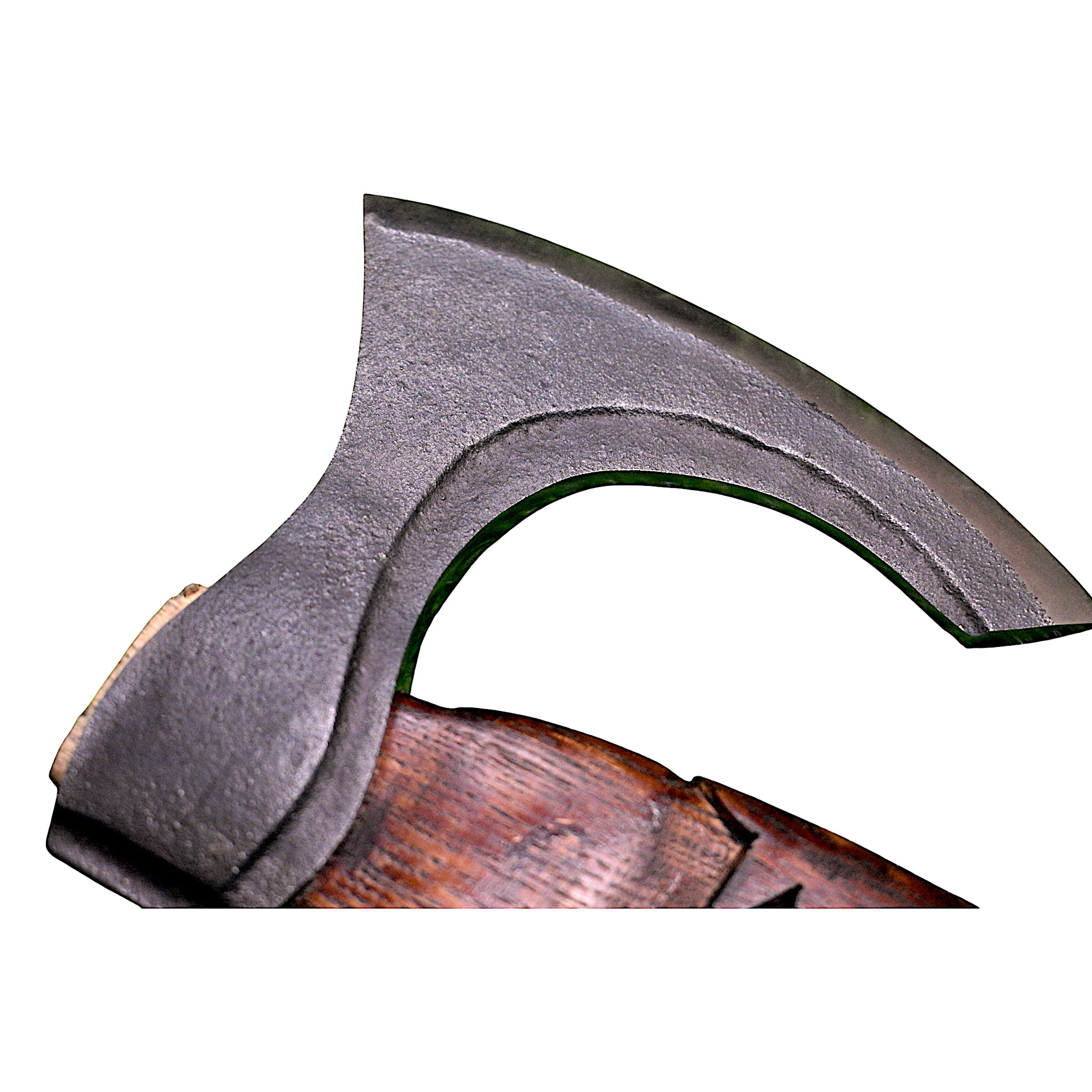 Handcrafted Snake-Head Viking Axe | Engraved Stainless Steel Blade & Carved Wooden Handle - Image 5