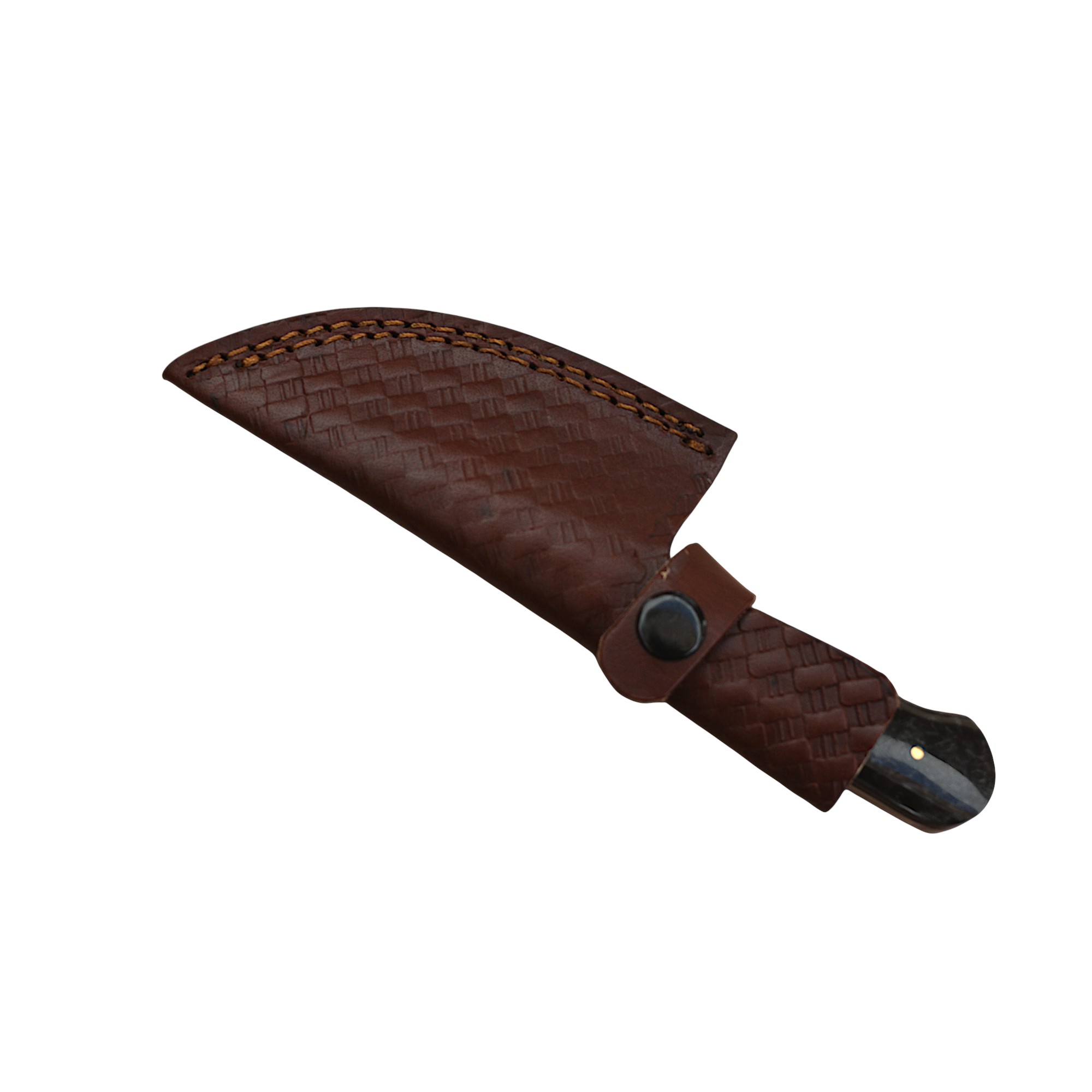 Compact Bushcraft Knife with Colorful Layered Handle - Image 4